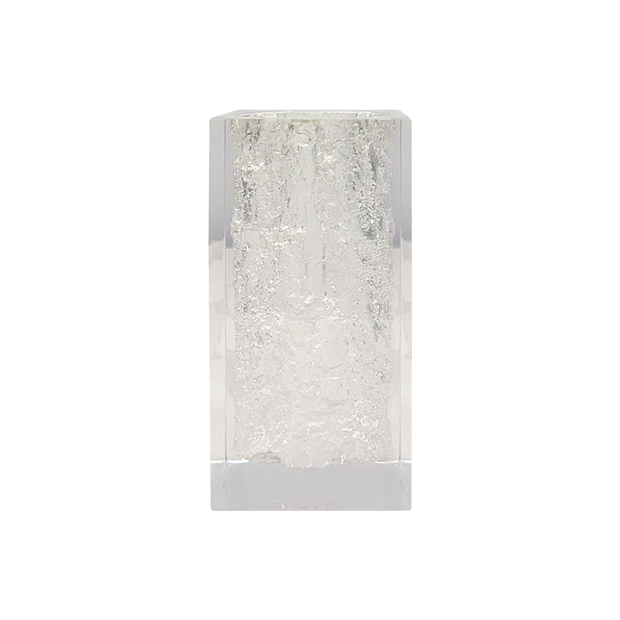 Clear Cubic Resin Sculpture