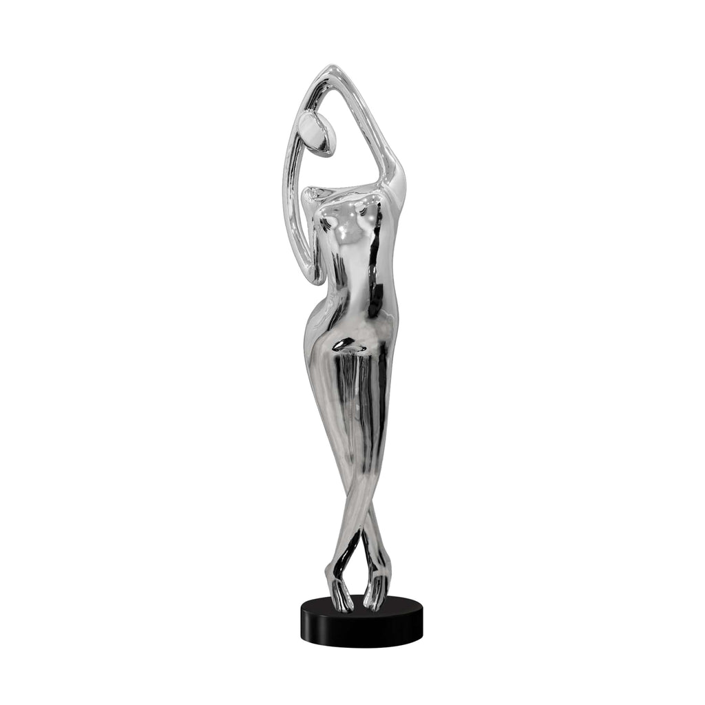 Chrome Woman Sculpture
