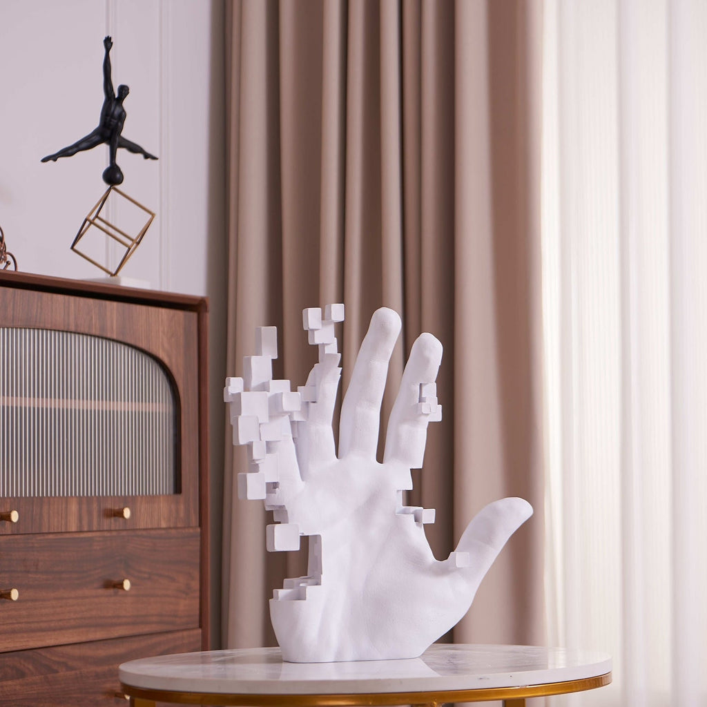 Pixel Hand // Matte White