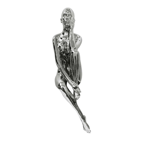 Antoinette Doll Sculpture // Chrome