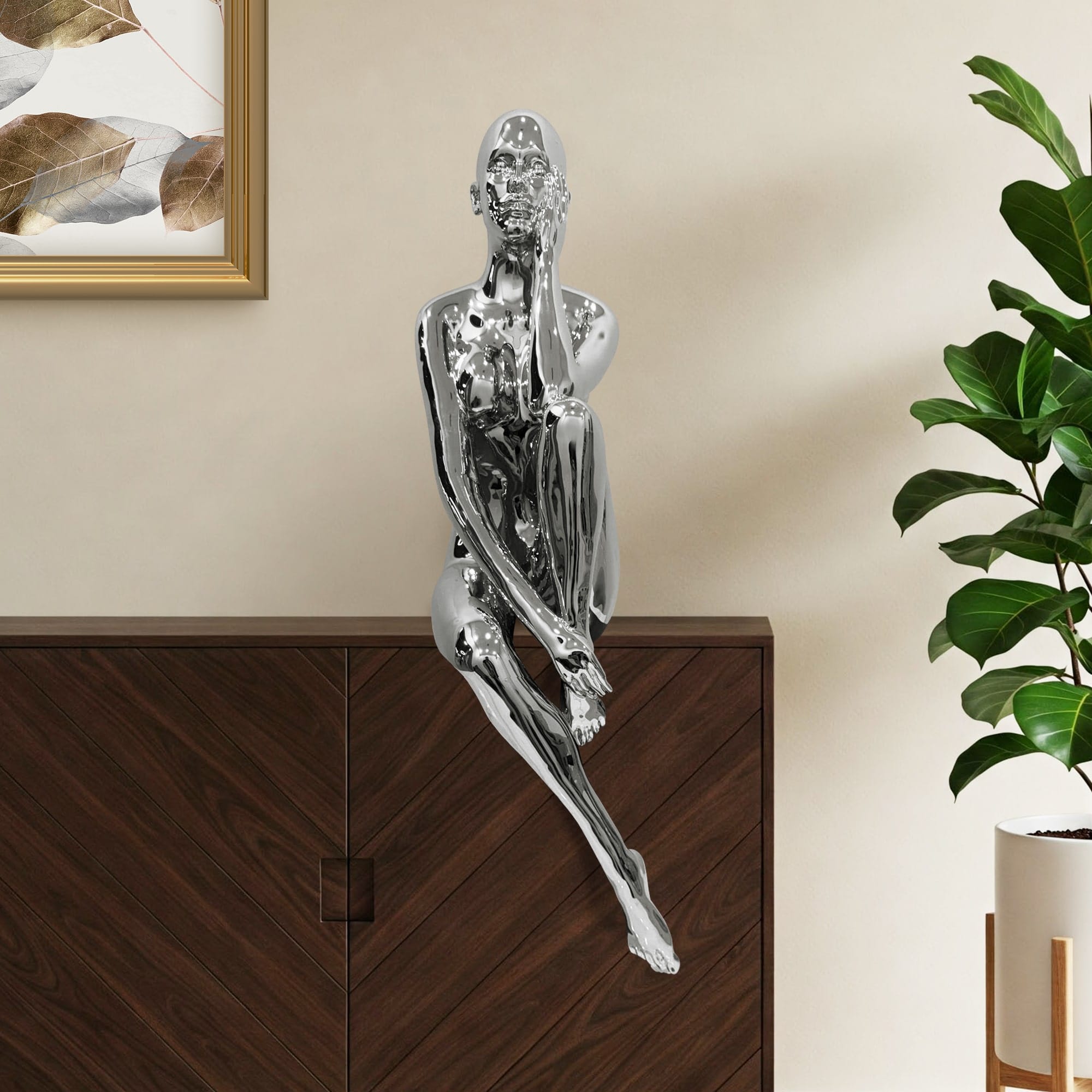 Antoinette Doll Sculpture // Chrome