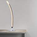 Modern Arc Design Table Lamp // Chrome