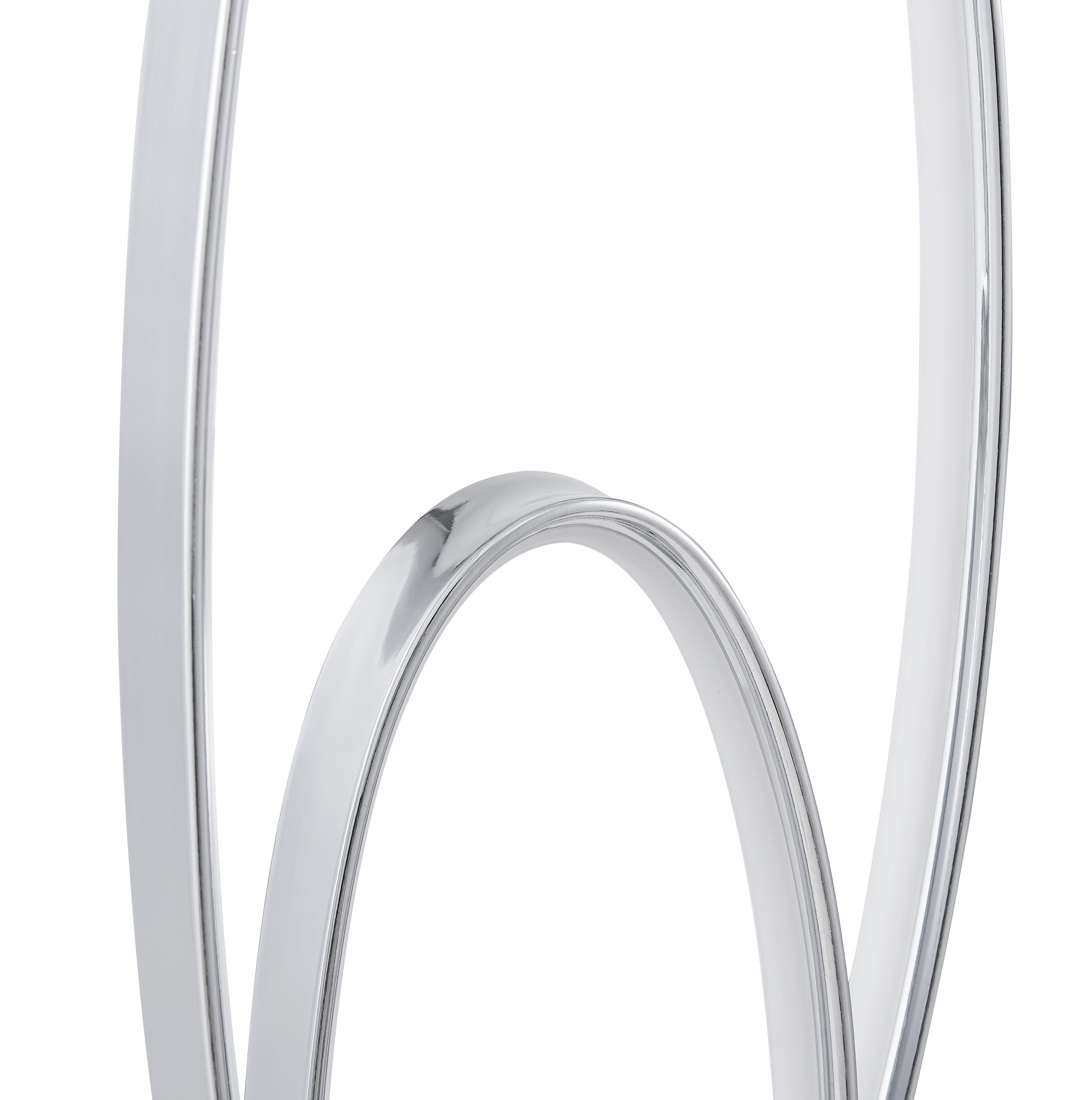 Milan Chrome Table Lamp // LED Strip & Touch Dimmer