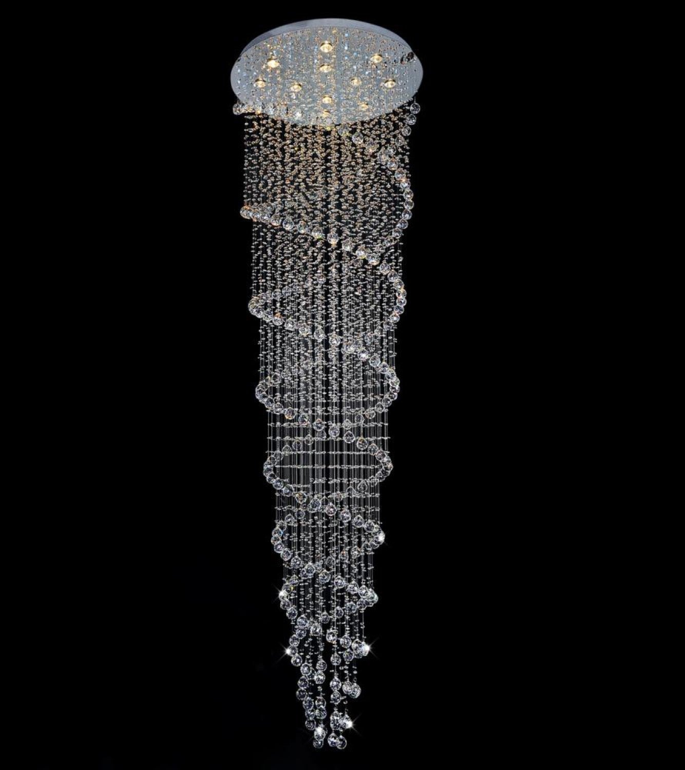 Crystal Chandelier Double Helix - 12 Light