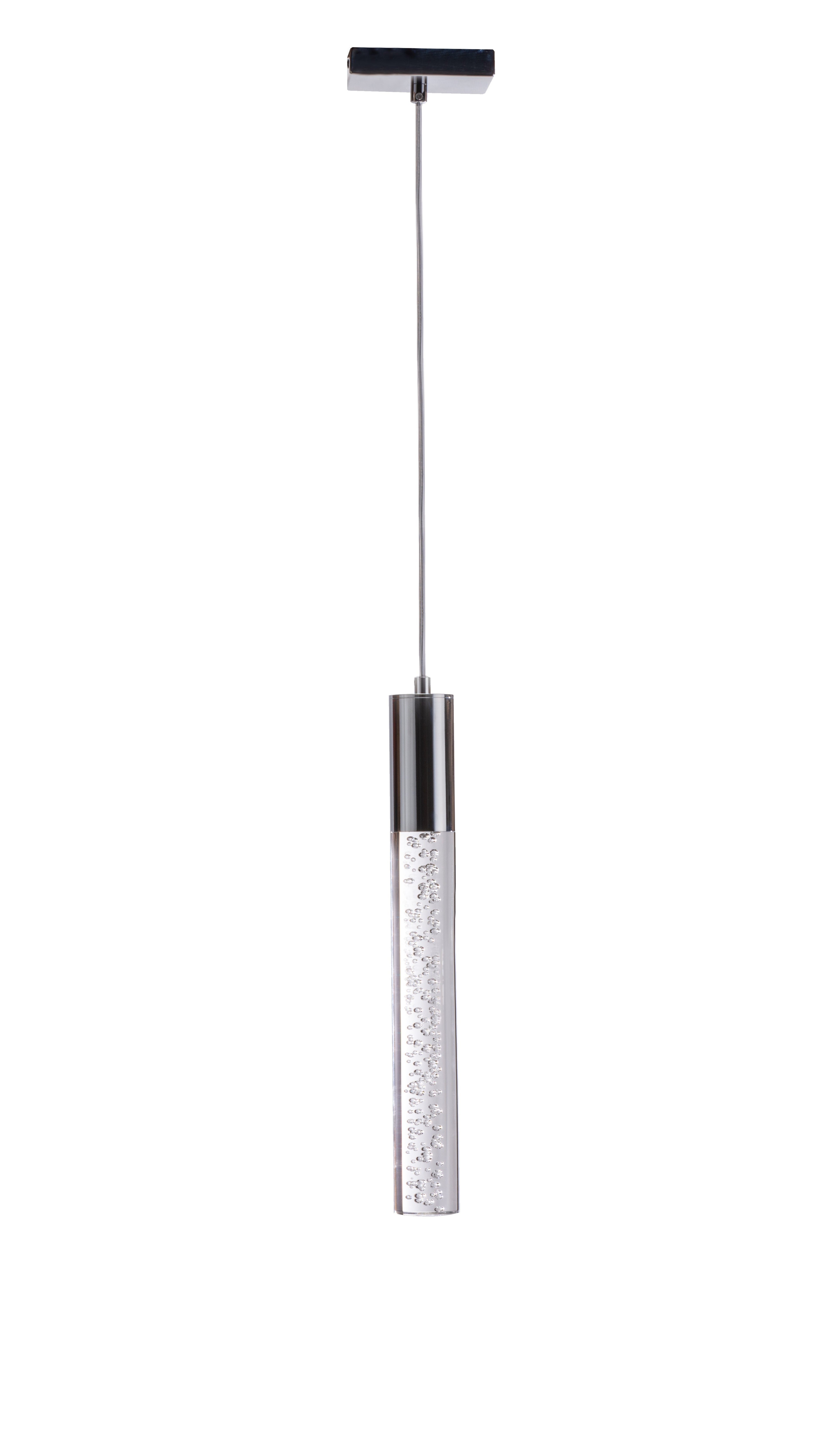 Acrylic Cylinder Pendant // 1 Light