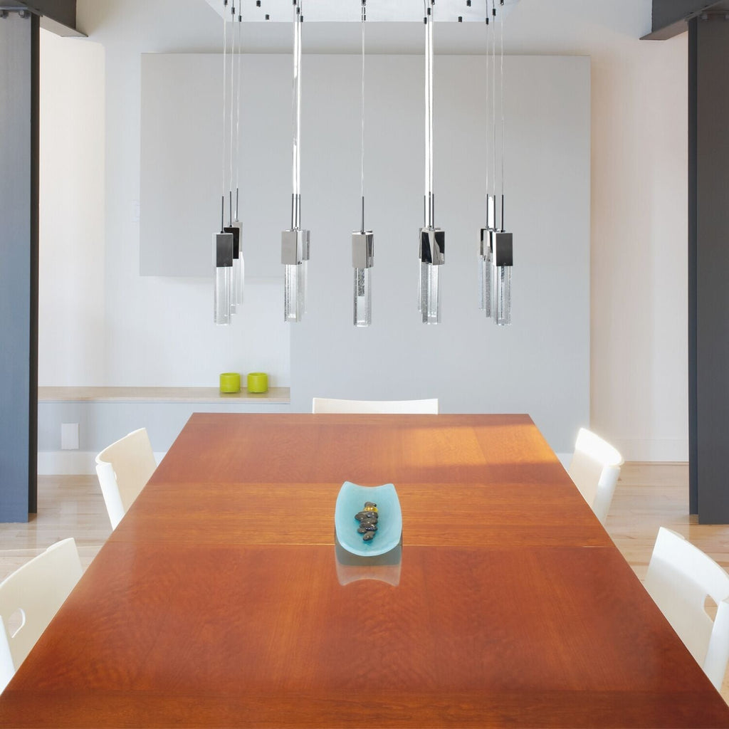 15 Light Rectangular Crystal Chandelier