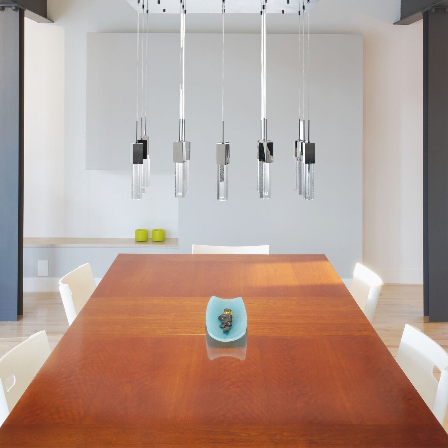 15 Light Rectangular Crystal Chandelier