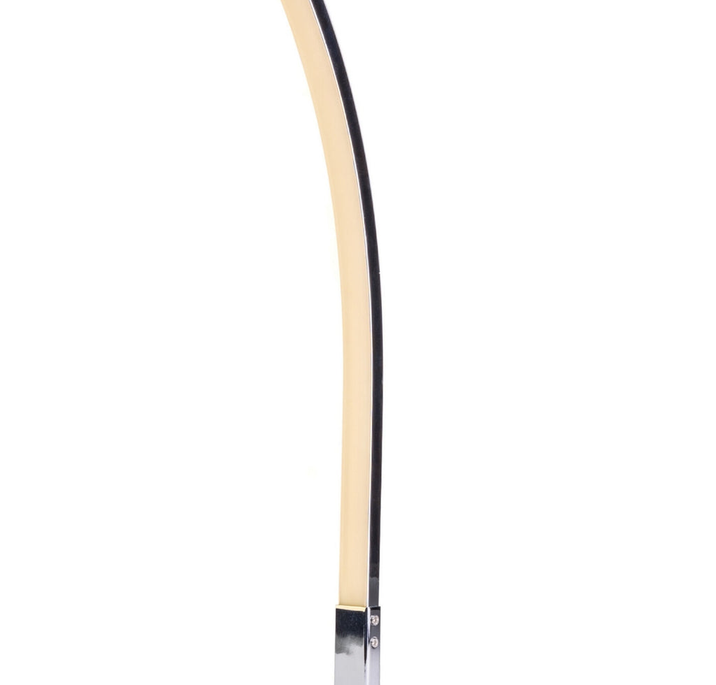 Modern Arc Design Table Lamp // Chrome
