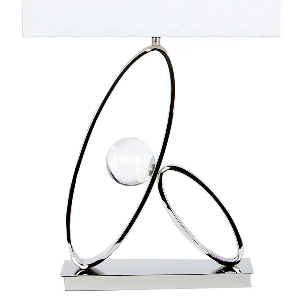 Ovals in Crystal Table Lamp // 1 Light