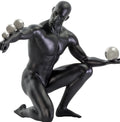 Jean Sculpture - Matte Black and Steel
