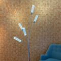 5 Acrylic Cylinders Floor Lamp // Chrome