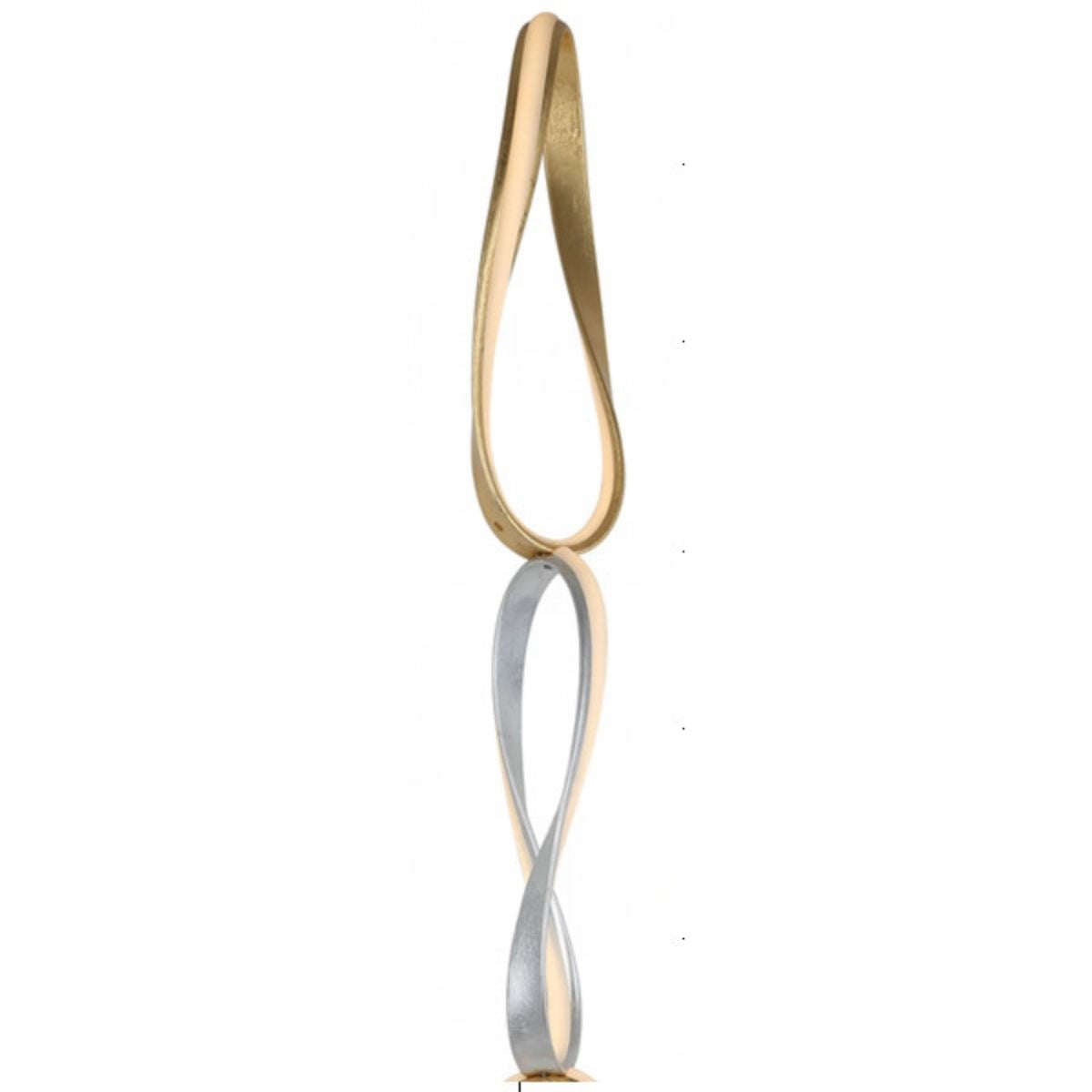 Prague Small Vertical Chandelier - Gold & Chrome