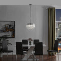 Cinderella Crystal Round Chandelier Pendant // Chrome