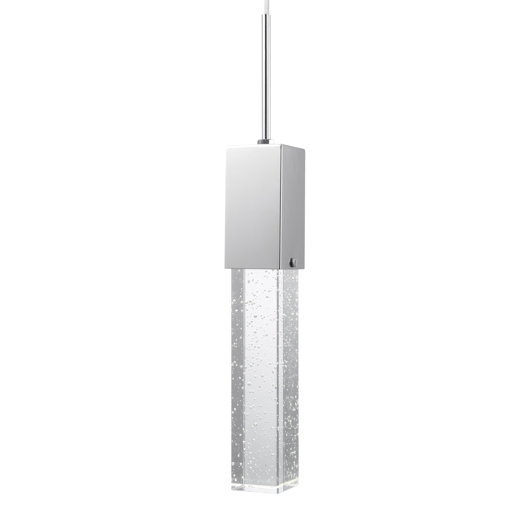 Rectangular Crystal Pendant // 1 Light