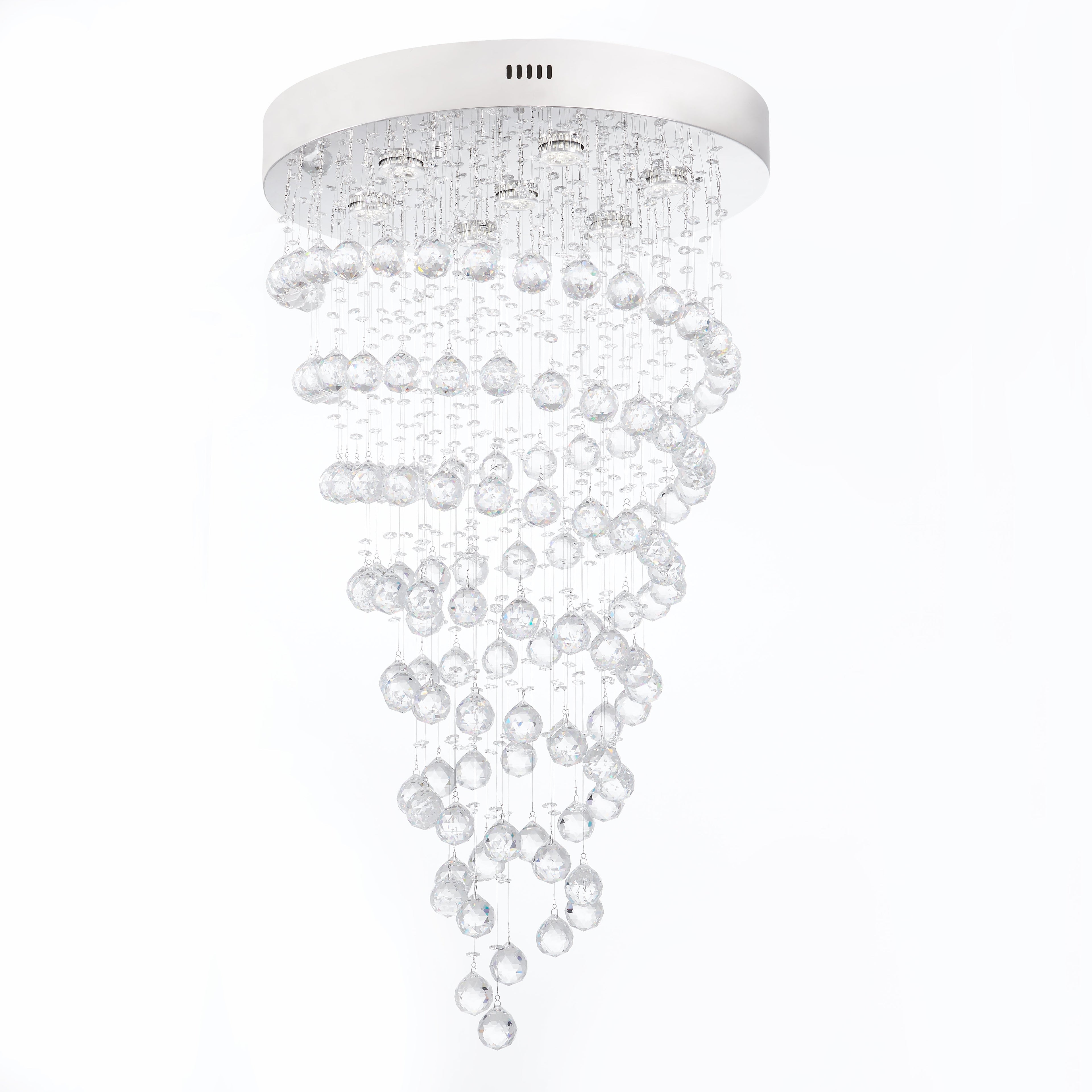 Crystal Double Helix Chandelier