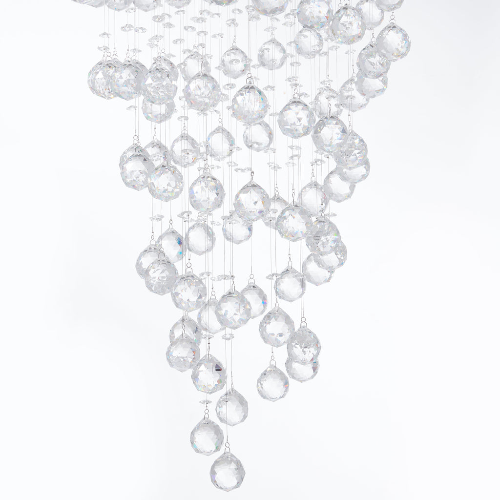 Crystal Double Helix Chandelier