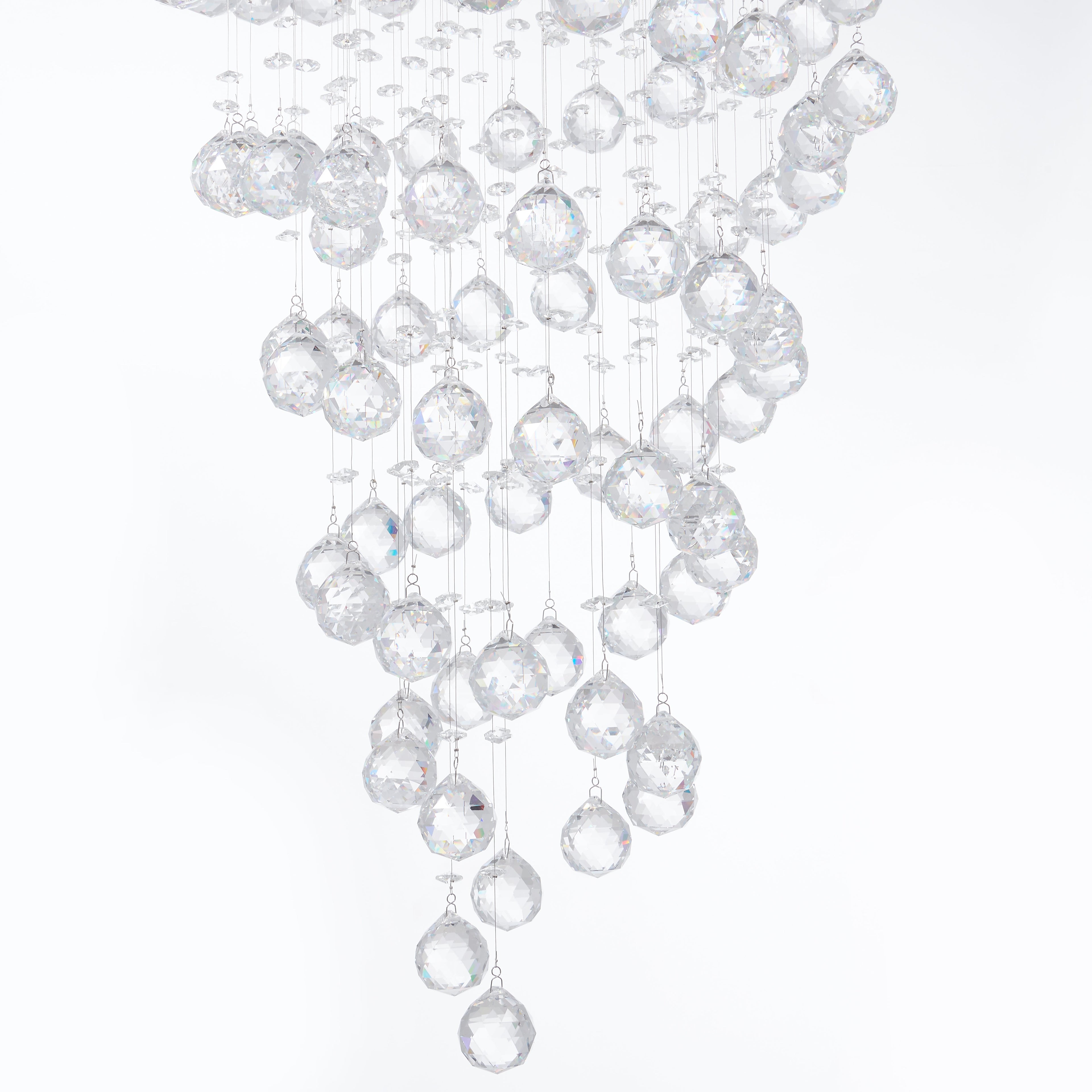 Crystal Double Helix Chandelier