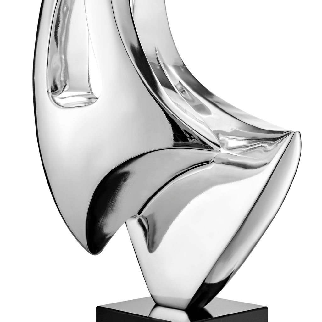 Sail Table Top Small Sculpture // Chrome