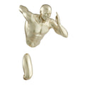 Gold Runner Man 13" Wall Sculpture