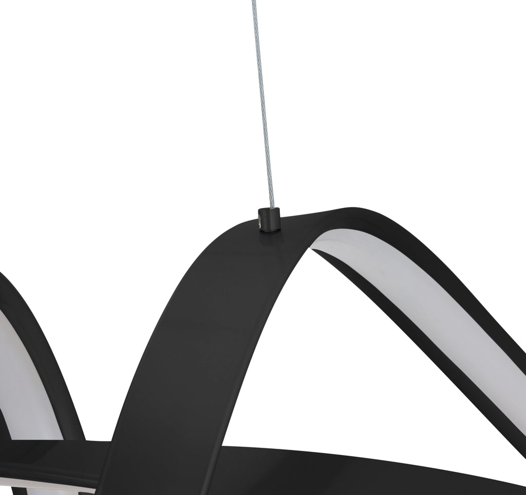 Bucharest Integrated LED Chandelier // Black