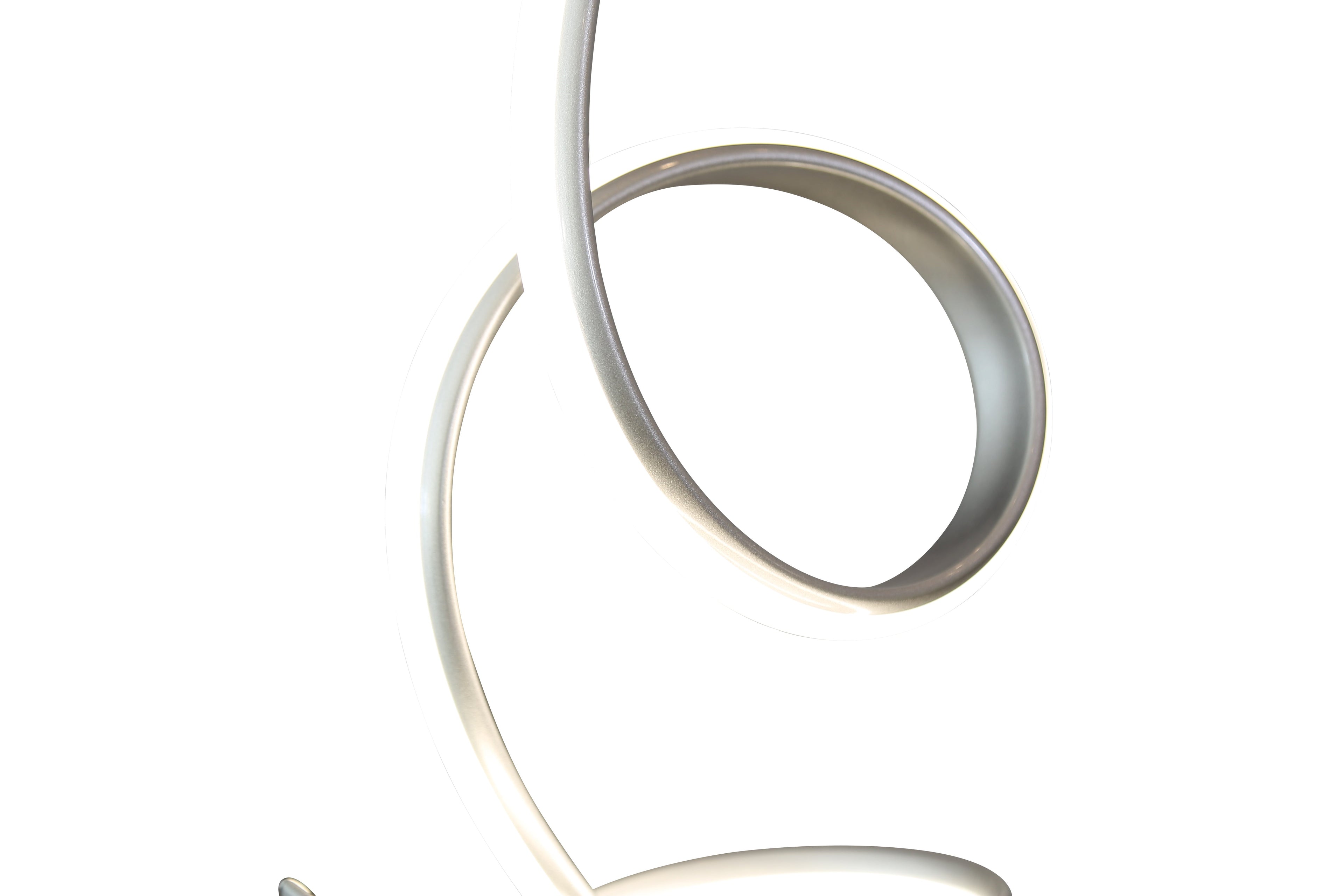 Amsterdam LED with Touch Dimmer Table Lamp // Silver