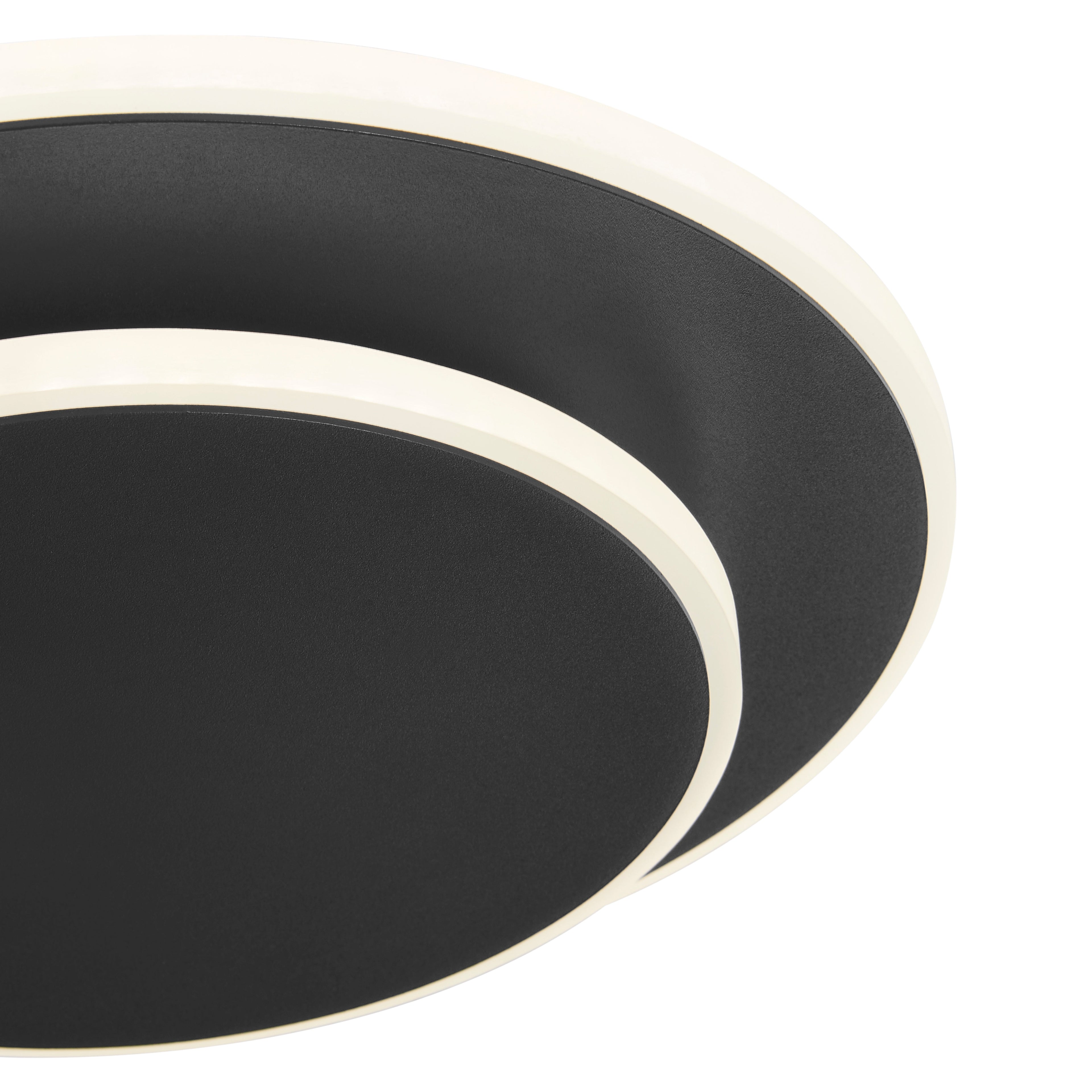 Black Luna Eclipse Two Circle Multiuse Lamp