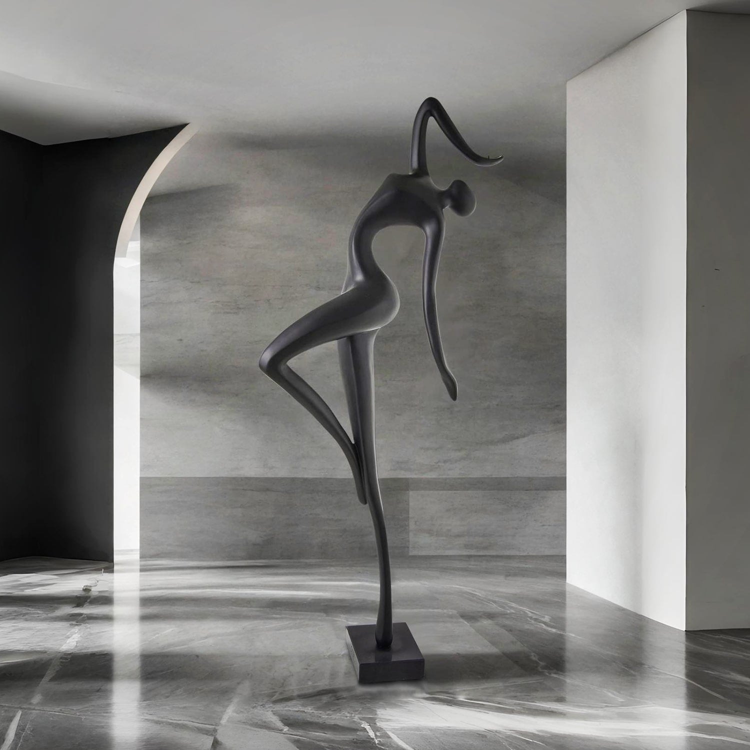 Black Grace in Motion Sculpture