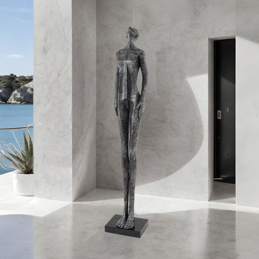 Black Silent Poise Sculpture
