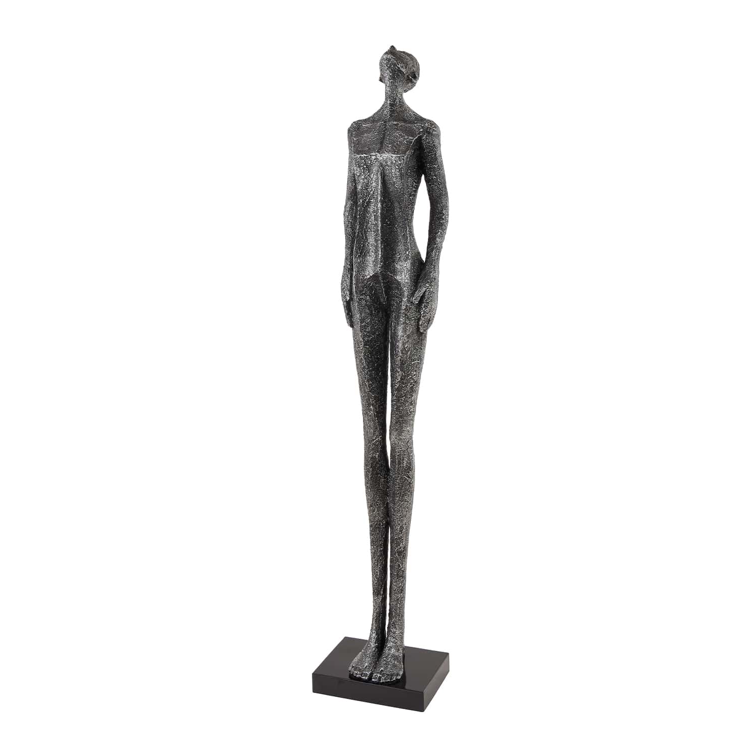 Black Silent Poise Sculpture
