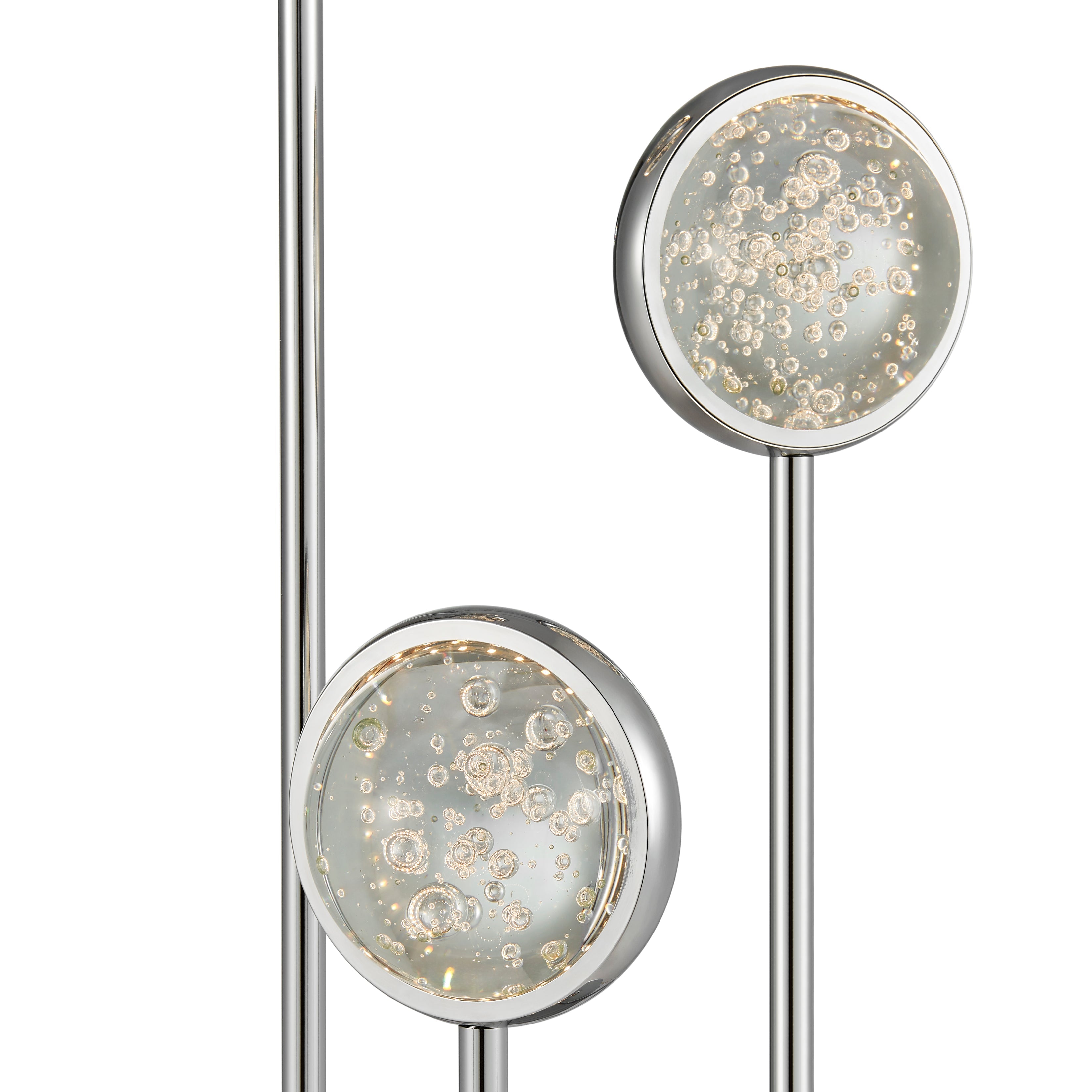 Bubbling Glow Table Lamp // Chrome