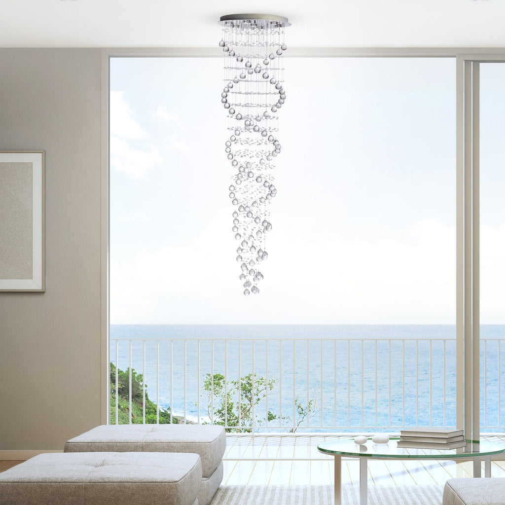 Crystal Chandelier Double Helix - 7 Light