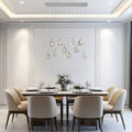Bubbling Glow Rectangular Chandelier // Chrome